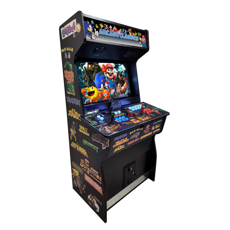 N2fun Mame/Hyperspin 4 Player Plug-in Full Size Arcade Machine with 31000 Games Included