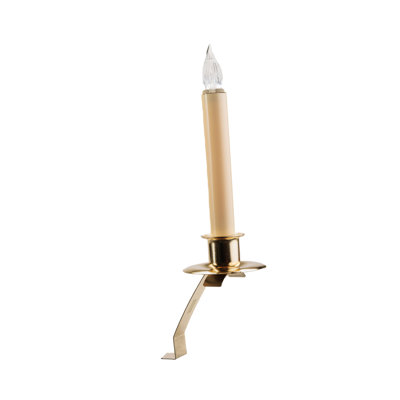 Unscented Flameless Candle with Brass Holder
