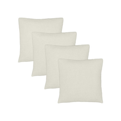 Set of 4 Sunbrella Throw Pillows, 16x16 Inch Square Outdoor Throw Pillows Inserts with Covers