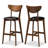 Upholstered Counter Stool with Solid Wood Frame-43741950