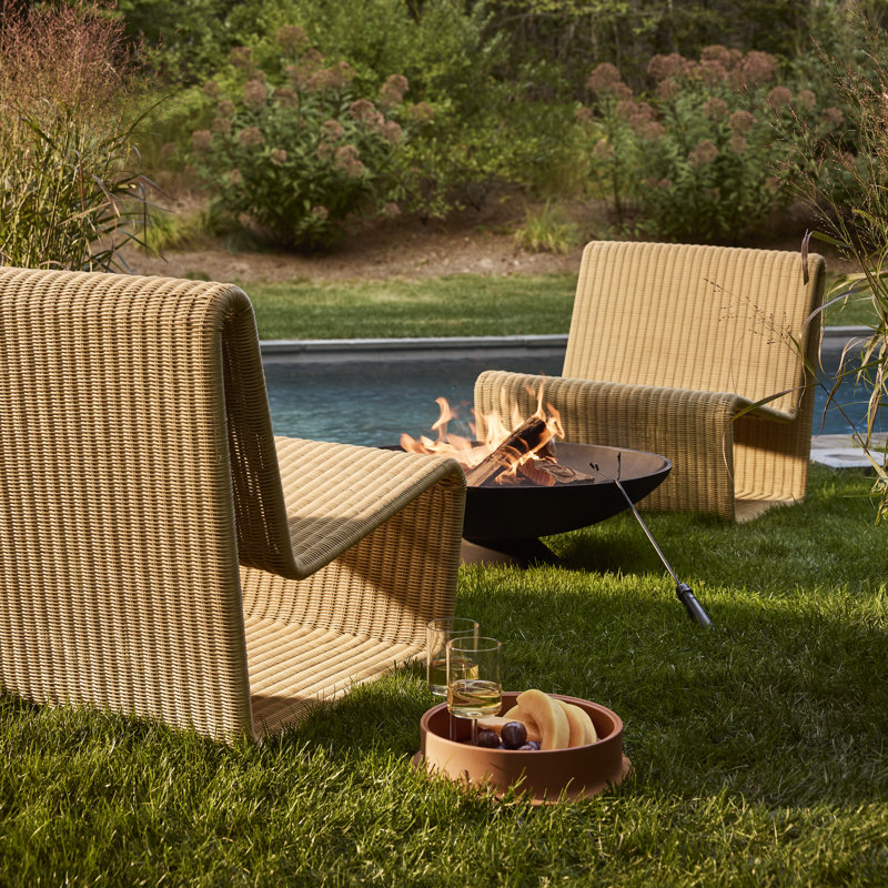 Jimmy Wicker Adirondack Chair, Natural