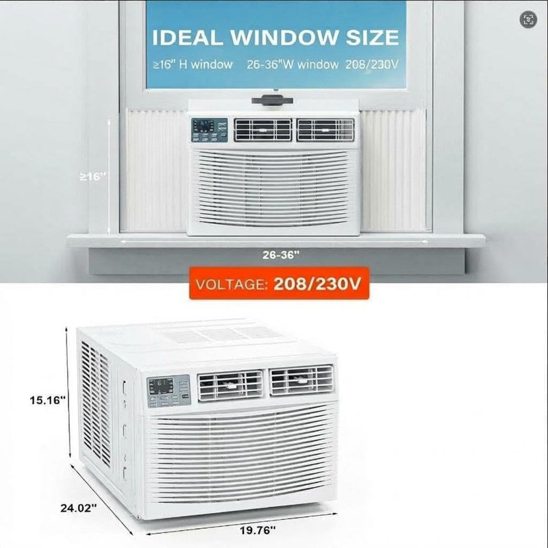 Climatiseur de fenêtre 12 000 BTU avec chauffage