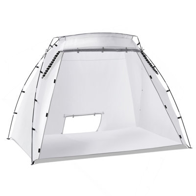 Portable Paint Booth, Larger Spray Paint Tent With Built-In Floor & Mesh Screen, Painting Tent Station For Furniture DIY Hobby Tool, 10X7x6ft Spray Paint Shelter