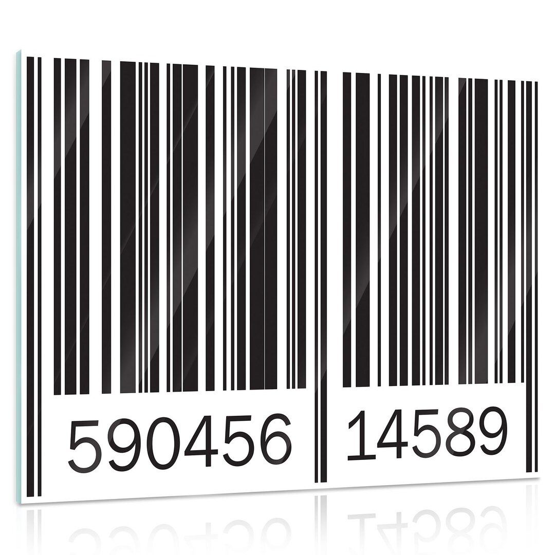 Glasbild Barcode