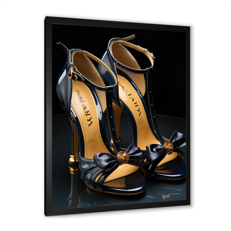 Danaija Yellow Power Lines Energy Trails - reproduction sur toile, Cadre photo noir, H 20 po x l 12 po x P 1 po
