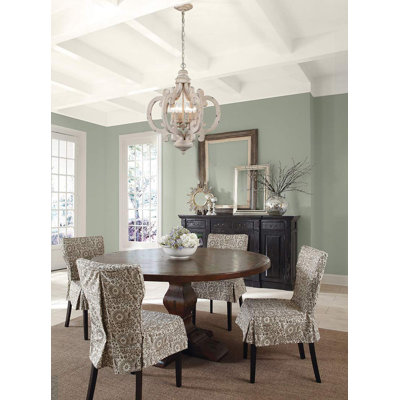 Lustre en bois 6 lumières