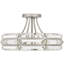 Esmon 4-Light Brushed Nickel Semi-Flush Mount Light-753434275