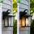11 In. Sand Black 1-Light Outdoor Wall Lantern Sconce With Clear Glass Shade