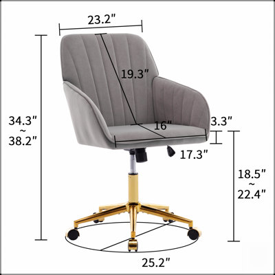Fauteuil de bureau pivotant ergonomique réglable pour un confort optimal pendant de longues heures, à la maison comme à la chambre, avec soutien lombaire.