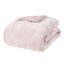 Édredon très grand / très grand réversible en mauve, velours froissé et lavable, mauve et relaxant
