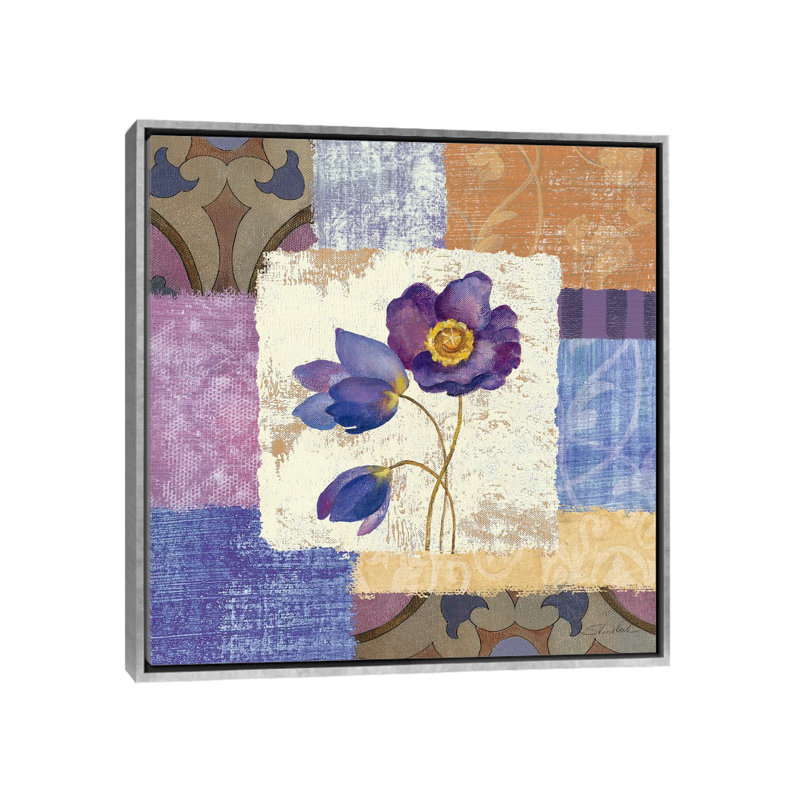 «Tile Poppies I» par Silvia Vassileva - impression d'art graphique, Aucun mat, H 26 po x l 26 po x P 1,5 po