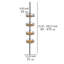 Dolcedo Tension Pole Stainless Steel Shower Caddy