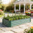 6'×3'×1' Metal Raised Garden Bed - Outdoor Rectangle Planter For Plants, Veggies & Flowers-2011391289