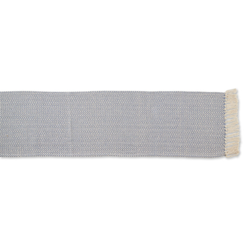 Desta Solid Table Runner,  72'' x 15'' , Stone Blue