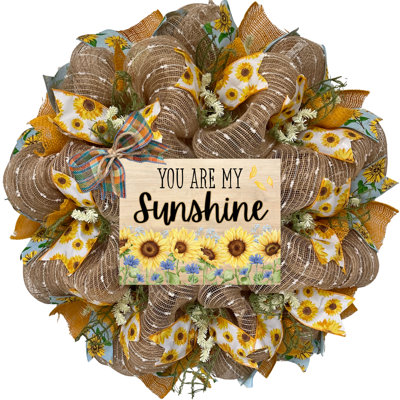 Couronne florale You Are My Sunshine