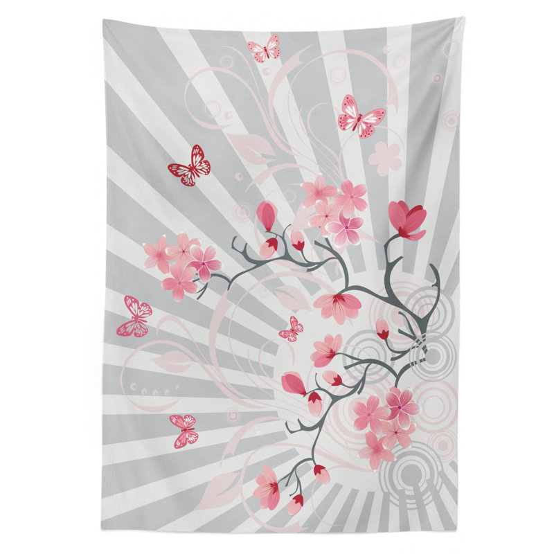 Nature Dining Room Kitchen Tablecloth, 90" L x 60" W