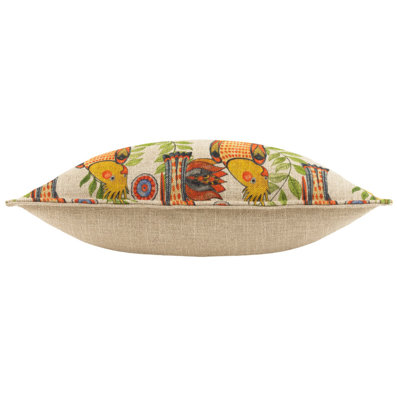 Akamba Floral Cream Square Cushion