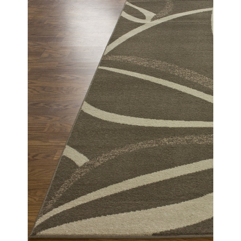 Tapis brun Pilton Meril, Rectangle 5 pi 3 po x 7 pi 7 po
