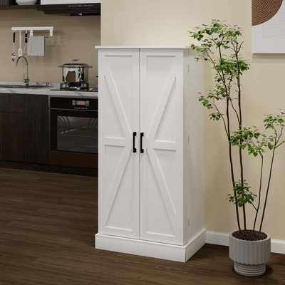 Buffet 50 po à DEL avec garde-manger et armoire autoportante avec 2 portes et supports