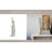 Resin Abstract Modern Sculpture - 25" White Glam Decorative Accent for Home, Office, Living Room, or Bedroom.