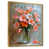 Toile avec cadre flottant or