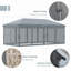 Auvent avec moustiquaire 10 pi x 20 pi Outsunny-130133188