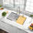 Quartz Composite Drop-In Kitchen Sink 33x22 Inch – Extra Deep, Heat Resistant, Modern Design-115613313