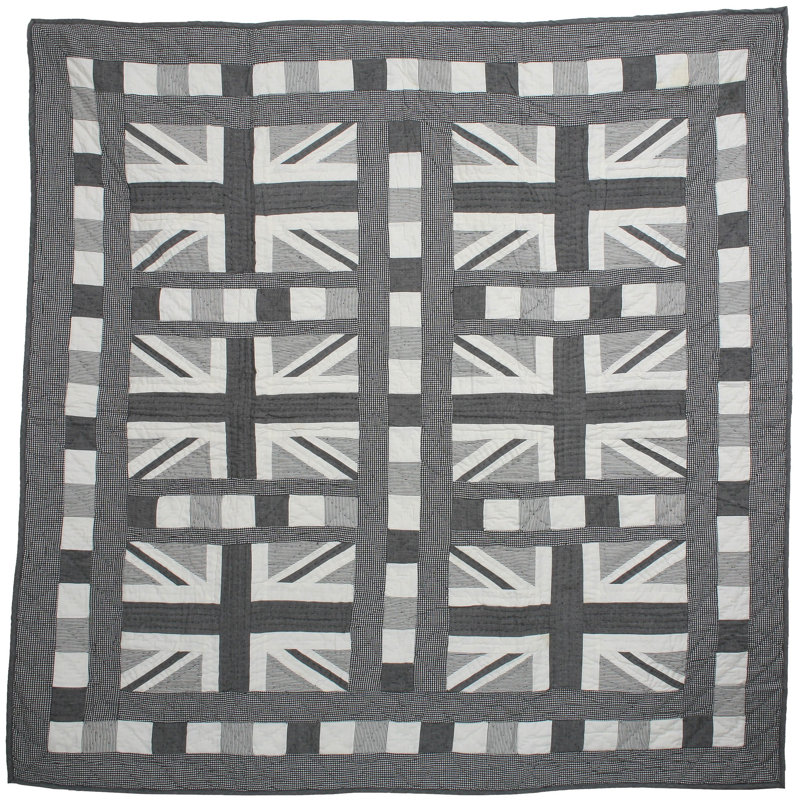 Almath Cotton Quilt, Grey