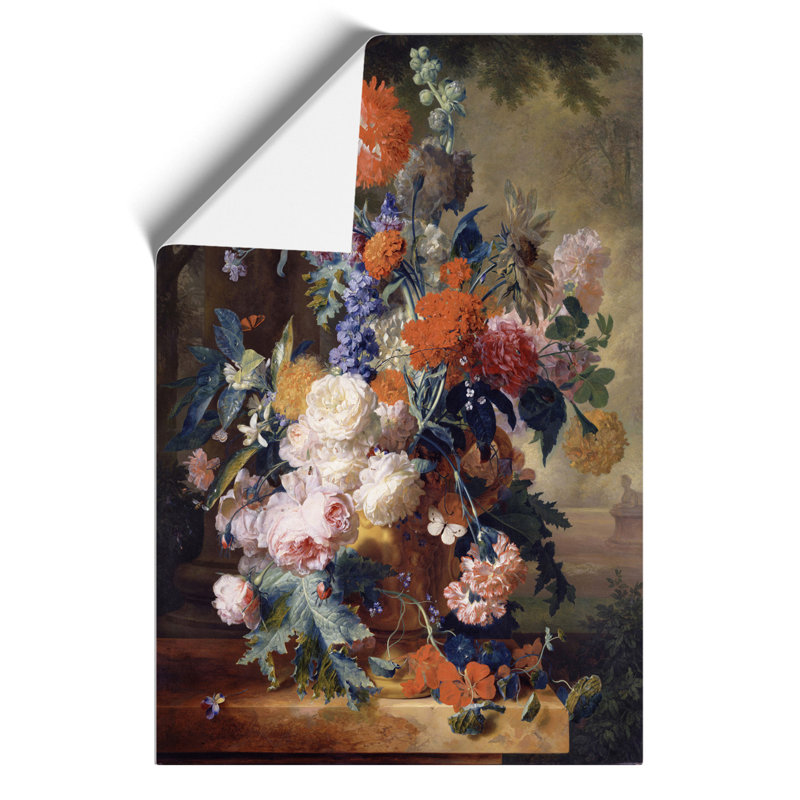 Still Life With Flowers Vol.3 by Jan Van Huysum - No Frame Painting, 30cm H x 21cm W x 0.1cm D