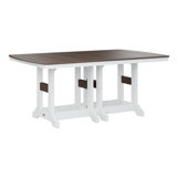 Berlin Gardens Garden Classic Regular Top With White Base Rectangular Counter Height Table