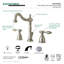 Robinet de salle de bain espacé Kingston-11174830