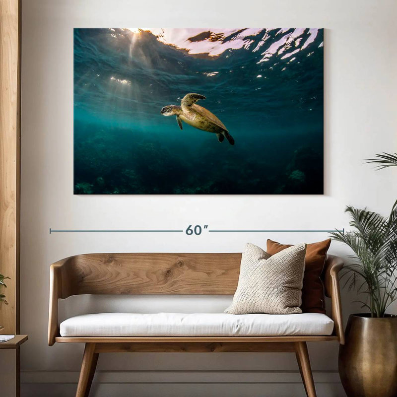 Ningaloo Reef Sea Turtle, 34" H x 51" W