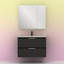 Suki 800mm Wall Hung Single Bathroom Vanity Unit-73822599-73822600