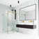 Winslow 46" W x 35" D x 74" H Sliding Frameless Shower Enclosure with 3/8  Clear Glass