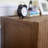 Wave design two-door locker sideboard