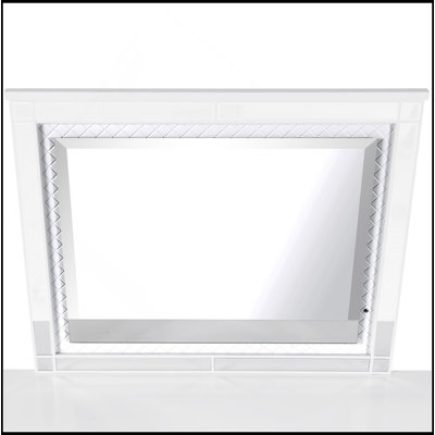 Miroir Livorno G02790-M, champagne argenté