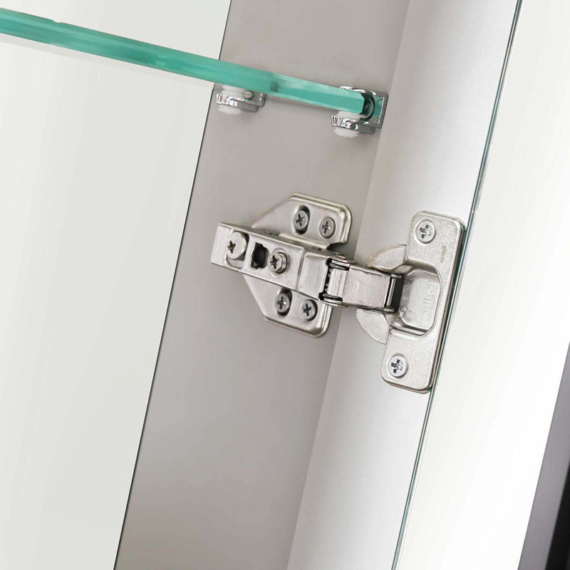 Armoire à pharmacie 40 po x 30 po à DEL avec miroir, douilles, à intensité variable et anti-buée