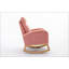 015-Teddy Fabric Rocking Chair With Right Pocket For Indoor
