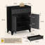 Buffet décoratif 2 portes H 38 "avec tablette réglable Dejesus