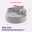 Chaise longue en chenille Hsuan 55 po, aucun assemblage requis-1768128770