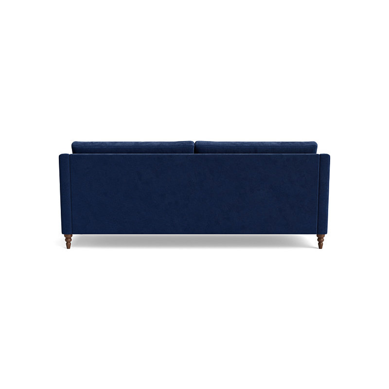 Vera Sofa (85"), Walnut Finish (Turned), Performance Velvet - Uniform