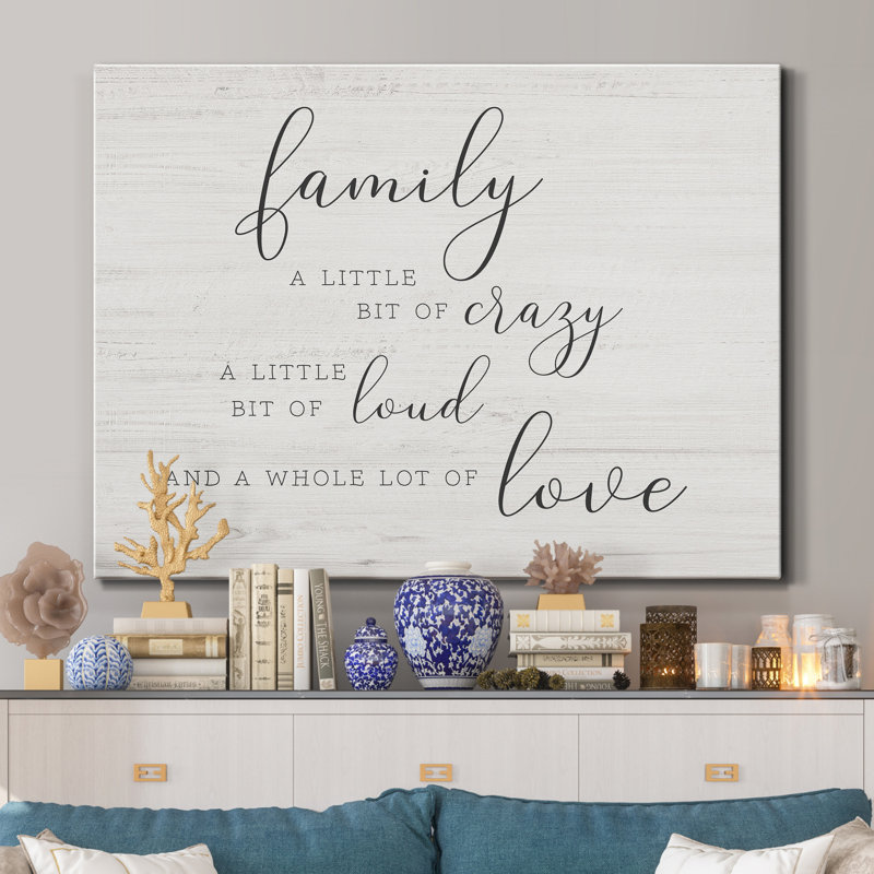 " Little Bit Of Family ", 18" H x 27" W x 1" D