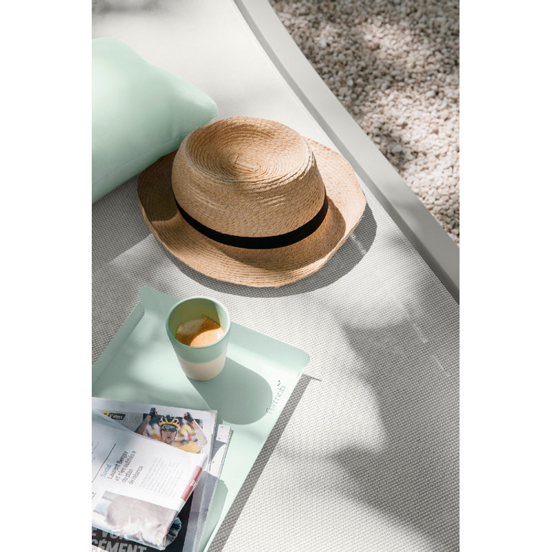 Alize Outdoor Chaise Lounge, Clay Gray