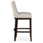 Upholstered Bar Stool with Solid Wood Frame-940565545
