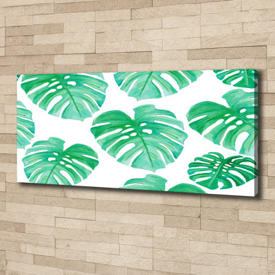 Monstera - No Frame Print on Canvas