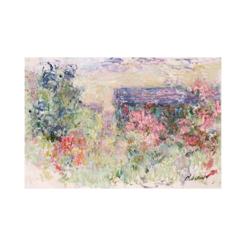 La maison à travers les roses, vers 1925-26 - Giclée sur toile tendue avec châssis