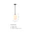 Luminaire suspendu simple à 1 lumière Kiani-157171230