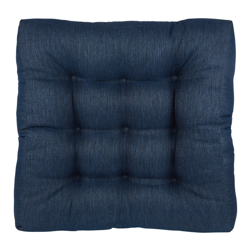 Non-Slip Square Extra Thick Floor Cushion, Indigo
