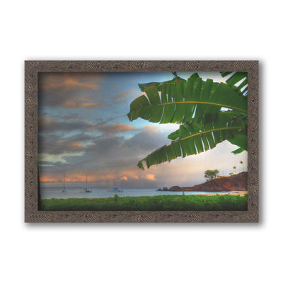 Black Rock Ka?anapali Maui, Hawai'i Sunrise by Kelly Wade. Paper Print - Mounted & Framed
