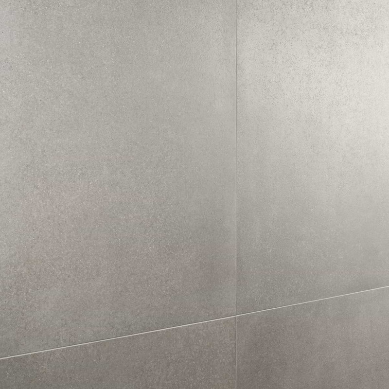 Bariazzo Deco 35x35 Semi-Polished Concrete Look Porcelain Tile, Gray